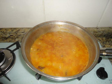 Feijão caipira com abóbora