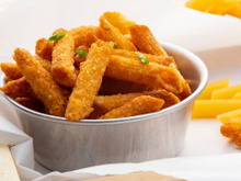 Salgadinho de macarrão na airfryer