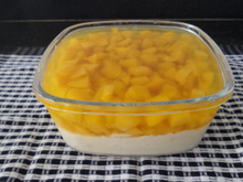 Torta refrescante de pêssego