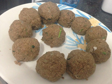 Almôndega de soja recheada com requeijão