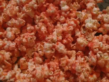 Pipoca doce de morango