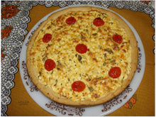 Quiche quatro queijos