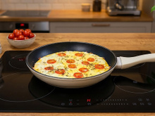 Misturei 1 ovo com milho e levei para a frigideira: em 10 minutos fiz um almoço saudável e delicioso