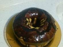 Bolo de cenoura com cobertura de chocolate