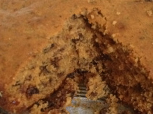 Bolo de ameixas e passas