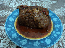 Lagarto ao molho de laranja