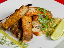 Assado de costeleta de tambaqui