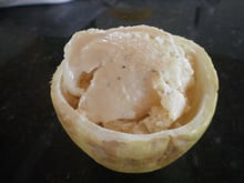 Sorvete vegano de maracujá