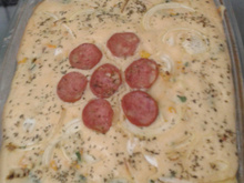 Torta de calabresa de liquidificador