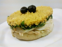 Bacalhau com broa de milho