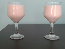 Drink de morango com champagne