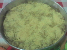 Torta de banana de fubá