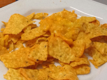 Doritos com cobertura de 2 queijos