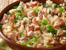 Arroz carreteiro delícia (com sobras de churrasco)