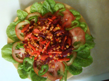 Refogado de cenoura beterraba e milho