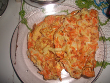 Omelete com cenoura
