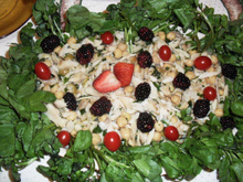 Salada de grão-de-bico da Vó Rafaela