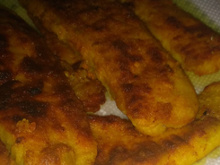 Isca de peixe empanada