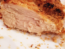 Frango empanado na farofa