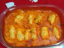 Frango recheado ao creme de milho