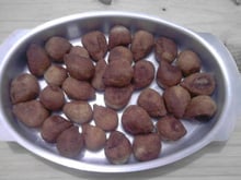 Massa de coxinha de batata Natalina