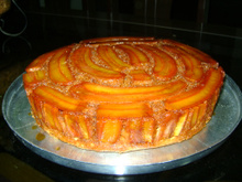 Bolo caramelizado de banana da Cida