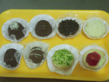 Trufas tipo Ferrero Rocher