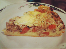 Bolo de sardinha de liquidificador