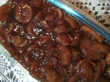 Doce de banana em calda