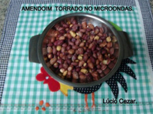 Amendoim torrado no micro-ondas