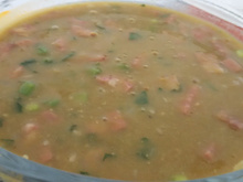 Sopa de ervilha light na panela de pressão