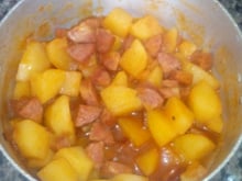 Ensopado de linguiça com batata