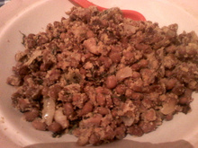 Feijão tropeiro com feijão de corda