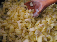 Abobrinha com limão e tomilho