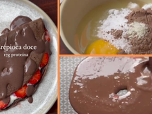Crepioca doce e proteica para salvar a sua dieta: receita simples e rápida com 17g de proteína e 278 calorias