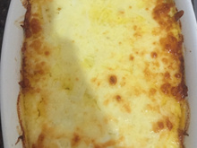 Camarão gratinado da Inara
