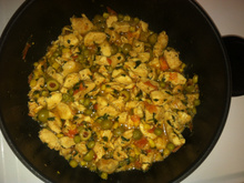 Peito de frango refogado