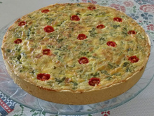 Quiche de espinafre e ricota
