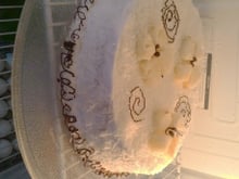 Bolo gelado de abacaxi com creme dos deuses