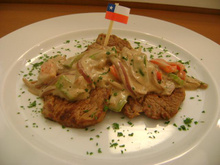 Bife acebolado à Chile