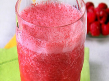 Vitamina de Ades manga e framboesa