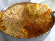 Escondidinho de frango com mandioquinha salsa