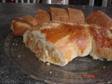 Pão italiano recheado