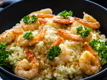 Risoto de camarão sem errar no ponto do arroz