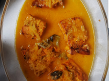 Salmão ao molho de maracujá