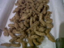 Isca de frango crocante