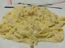 Massa carbonara suave