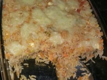 Risoto de legumes com queijo de búfala