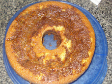 Bolo de fubá com canela no liquidificador