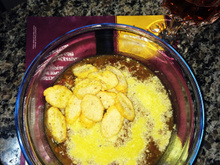 Sopa de lentilha com costelinha de porco defumada